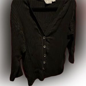 Vintage MCNY Ribbed Cardigan Sweater